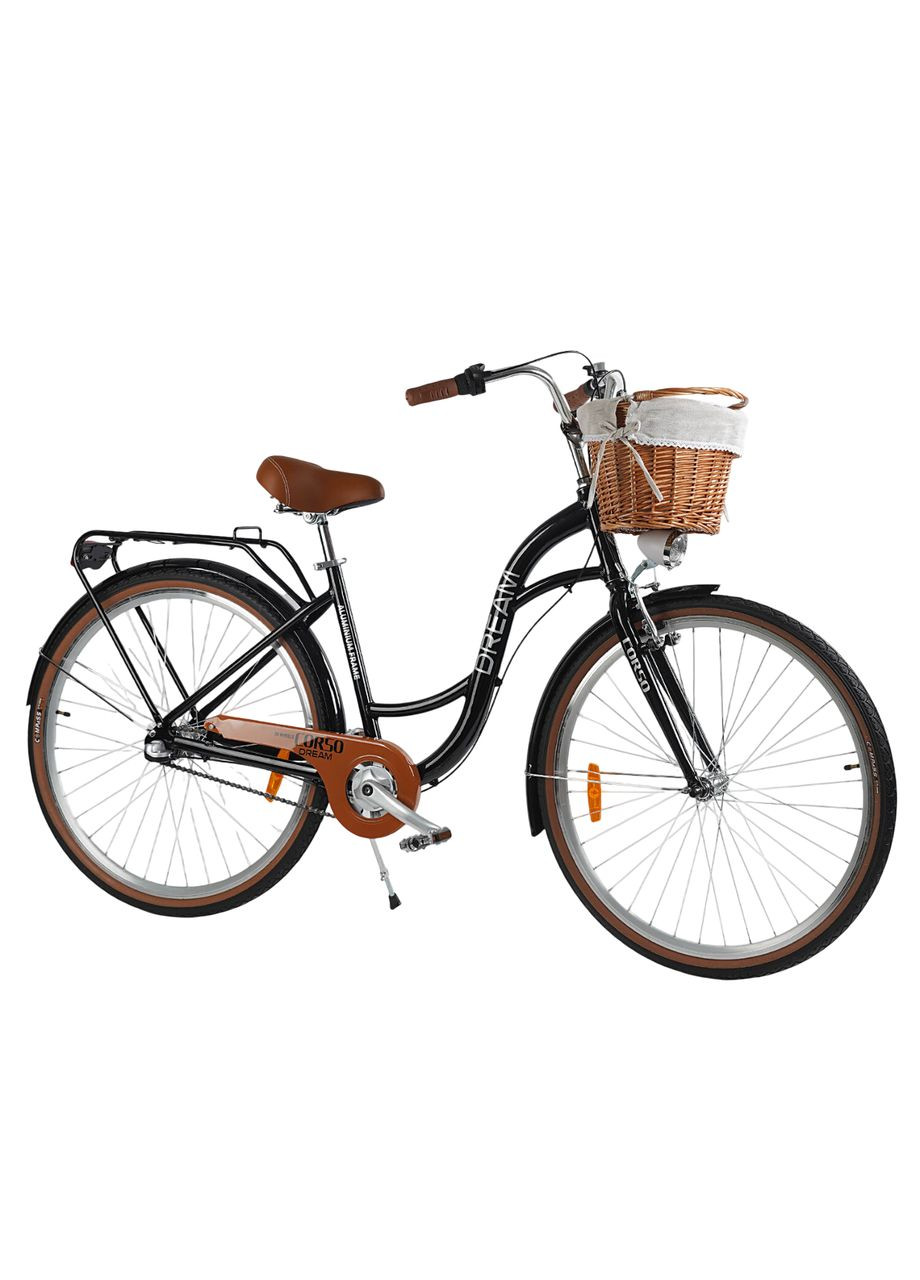 Велосипед городской 28" Dream DM-286, оборудование Shimano Nexus-3, 3 скорости, алюминиевая рама. Black (168032) Corso (340911935)