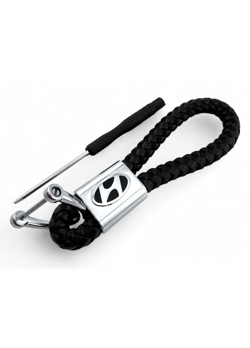 Брелок шкіряний косичка Hyundai (354698741)