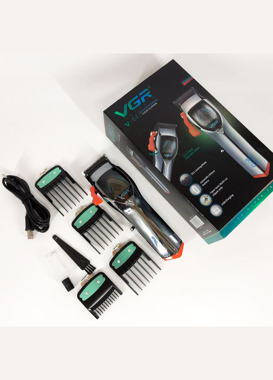 Машинка для стрижки волосся V-647 зі змінними насадками, Машинка для стрижки для дому VGR (364664346)