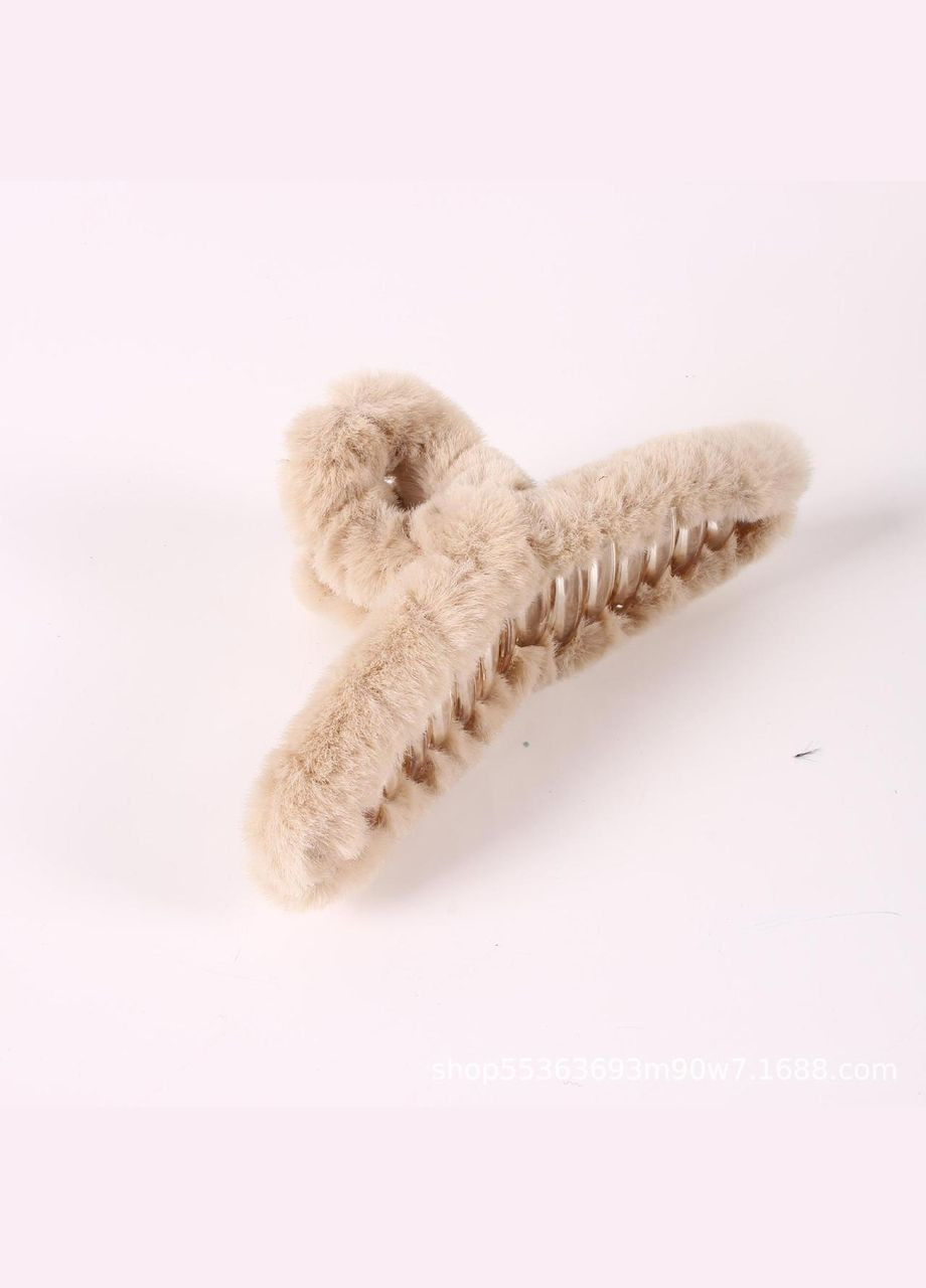 Крабик плюшевый для волос Mirrow 12 см Светло-коричневый (L103024) No Brand (349844698)