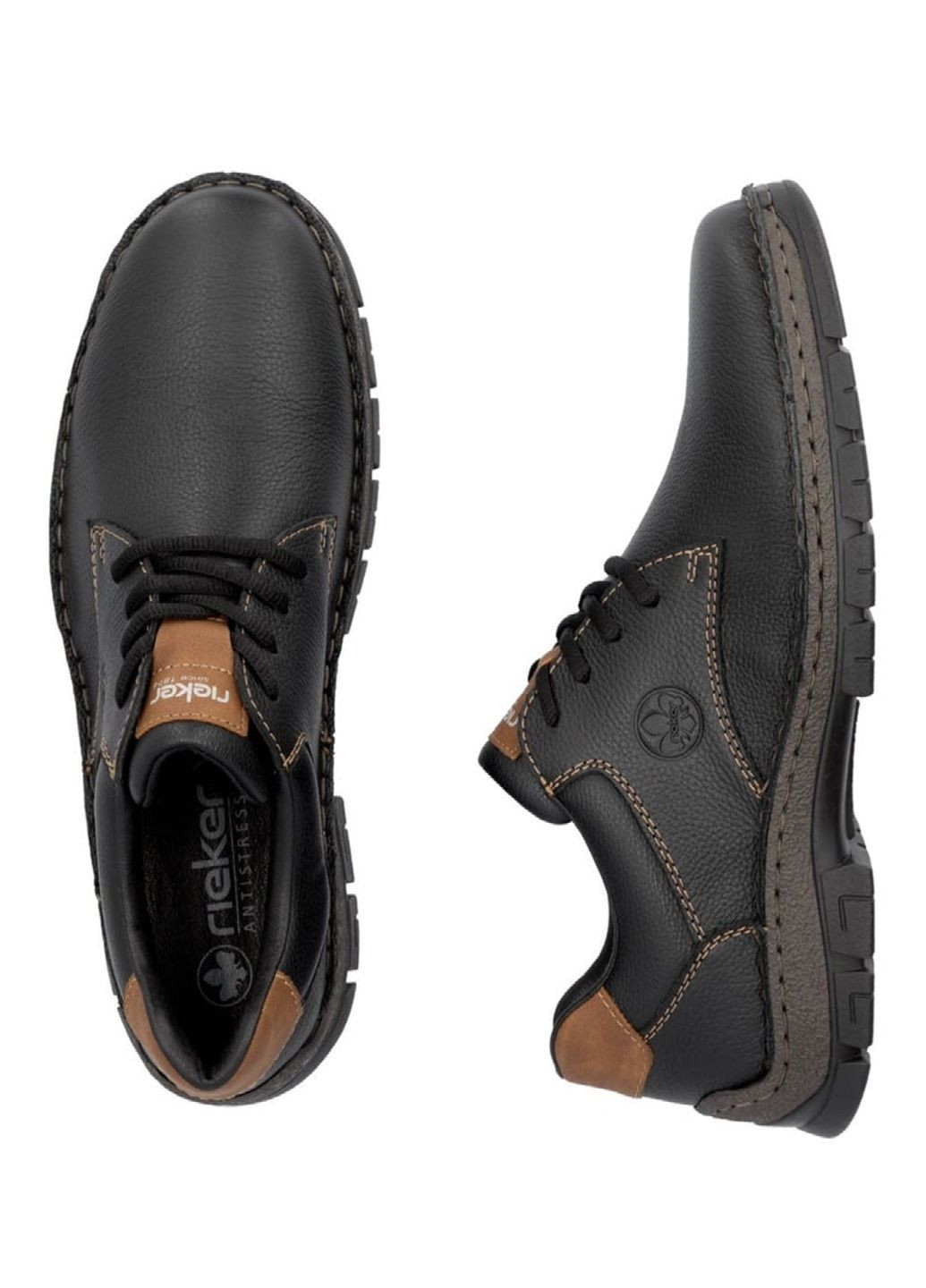 Черные повседневные туфли Rieker