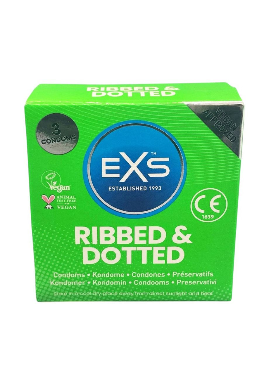 Презервативы точечно-ребристые "Ribbed and Dotted" №3 EXS (307151758)