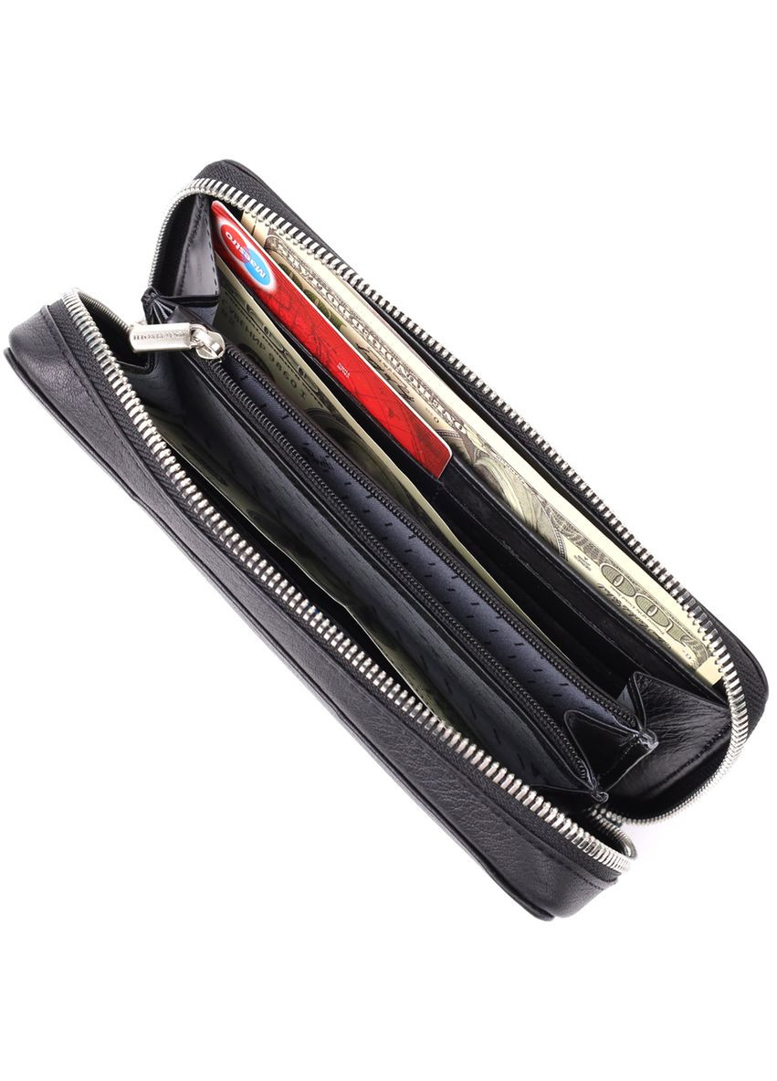 Жіночий гаманець на одне відділення із зернистої натуральної шкіри 20863_1 (3622 nero) Tony Perotti (362046789)