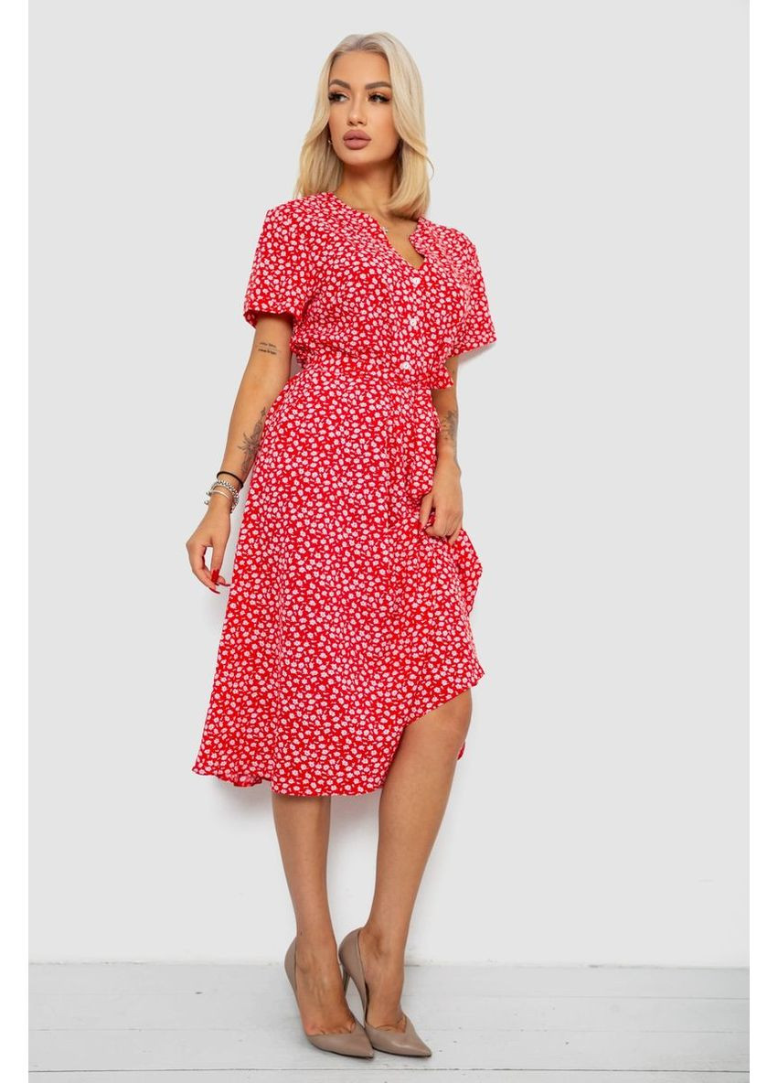 Красное платье софт с принтом Ager