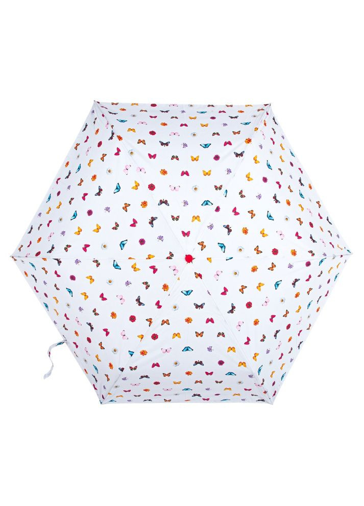 Белый зонты механические superslim2 butterflies and flowers l553-040997 Fulton (316618132)