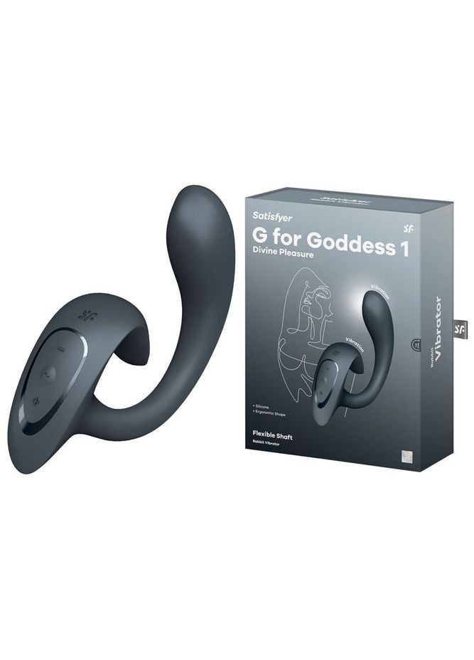 Вагінально-кліторальний вібратор G for Goddess 1 Dark Grey, 2 мотори - CherryLove Satisfyer (332209462)