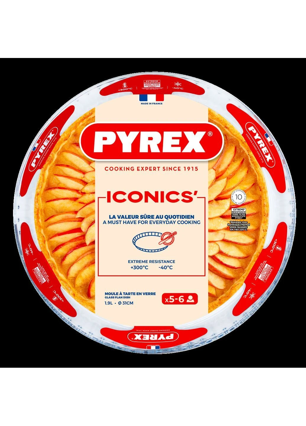 Форма скляна форма кругл. 31см рифл. край 1.9л (814B000/8446) Pyrex (402239073)