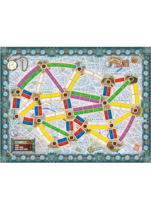 Настольная игра Билет на поезд: Париж (Ticket To Ride: Париж) (укр) ( ) Lord of Boards LOB2340UA (370765130)