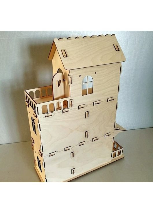 Ляльковий будиночок з дерева + гараж No Brand (361204106)