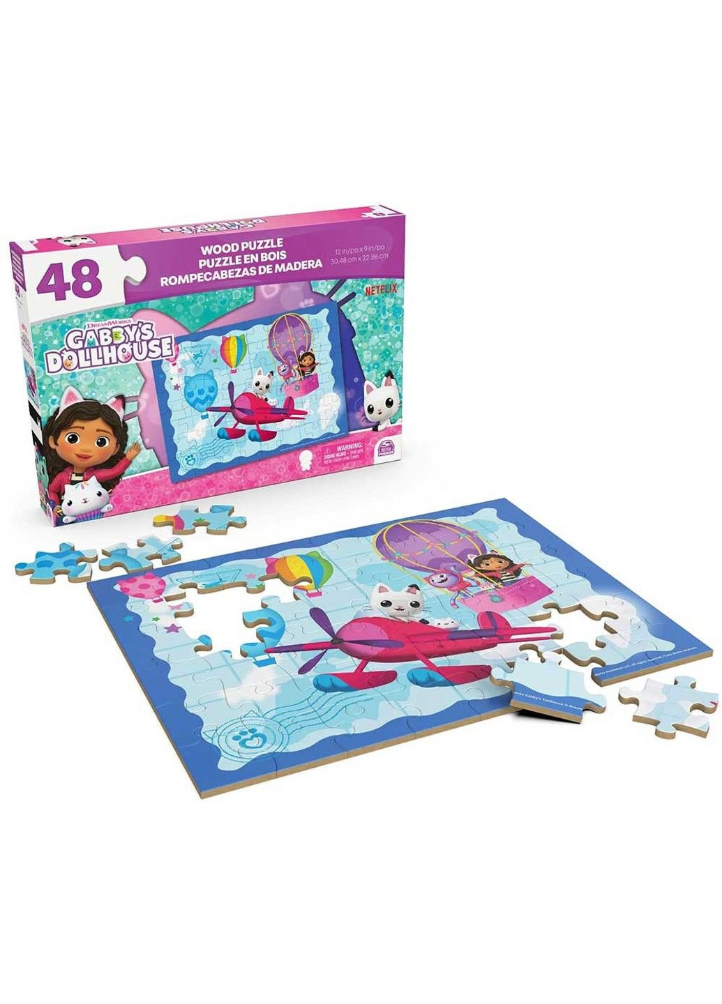 Пазл дерев’яний «Ляльковий будиночок Габбі» (31 см*30 см) 48 частин Spin Master (335054835)