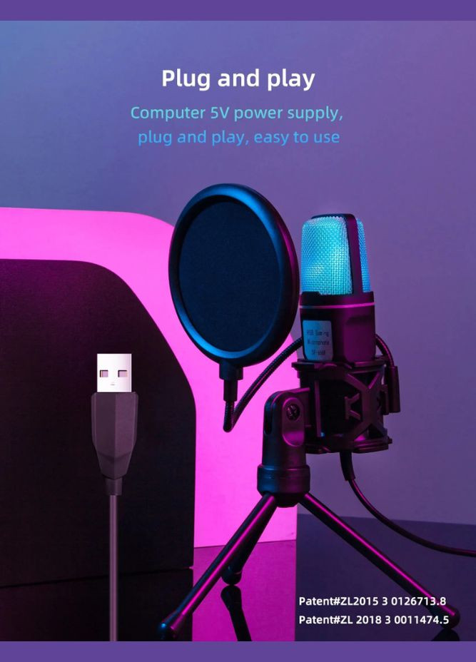 УЦІНКА! Мікрофон зі штативом SF666R з підсвічуванням Yanmai (347642552)