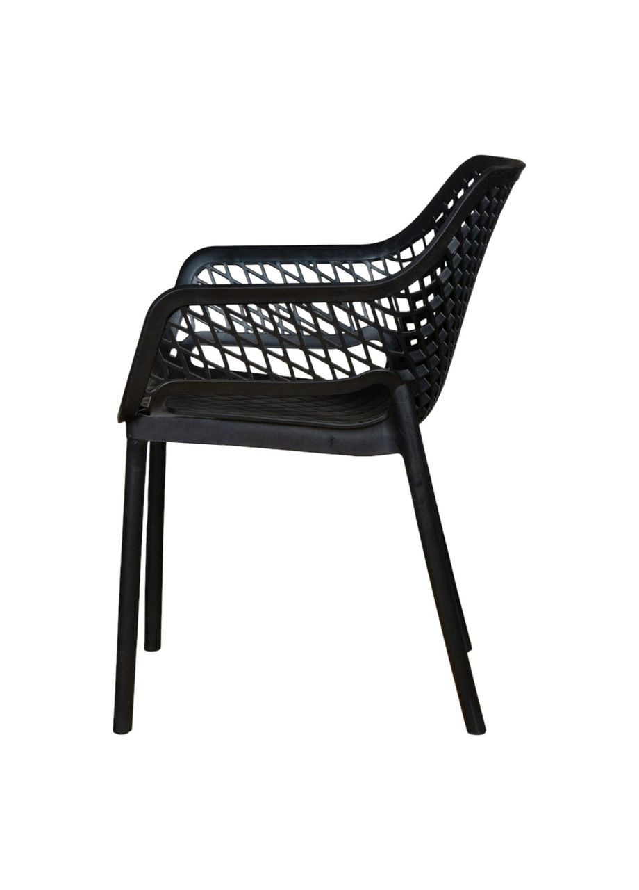 Стілець садовий пластиковий Aria, графіт Bica (335367386)