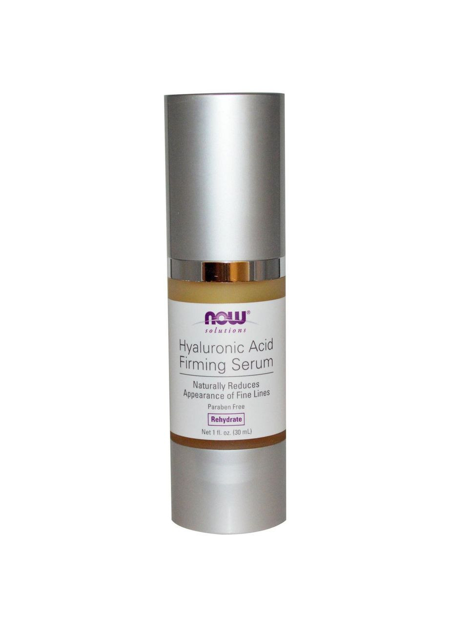 Гиалуроновая разглаживающая сыворотка, Solutions, Hyaluronic Acid Firming Serum (30 мл) Now Foods (365868005)