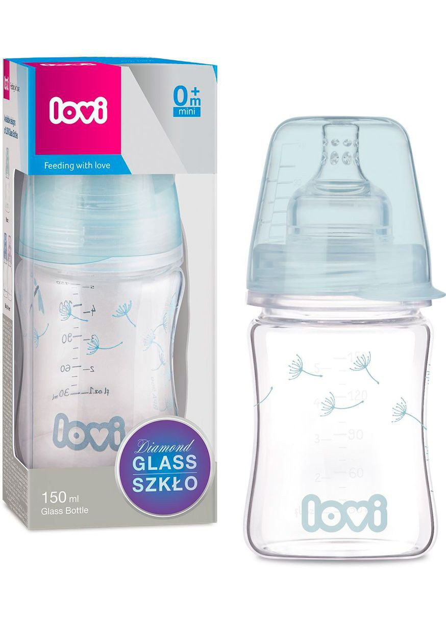 Пляшечка скляна Diamond Glass Botanic, 150 мл Lovi 74/105 (328309913)