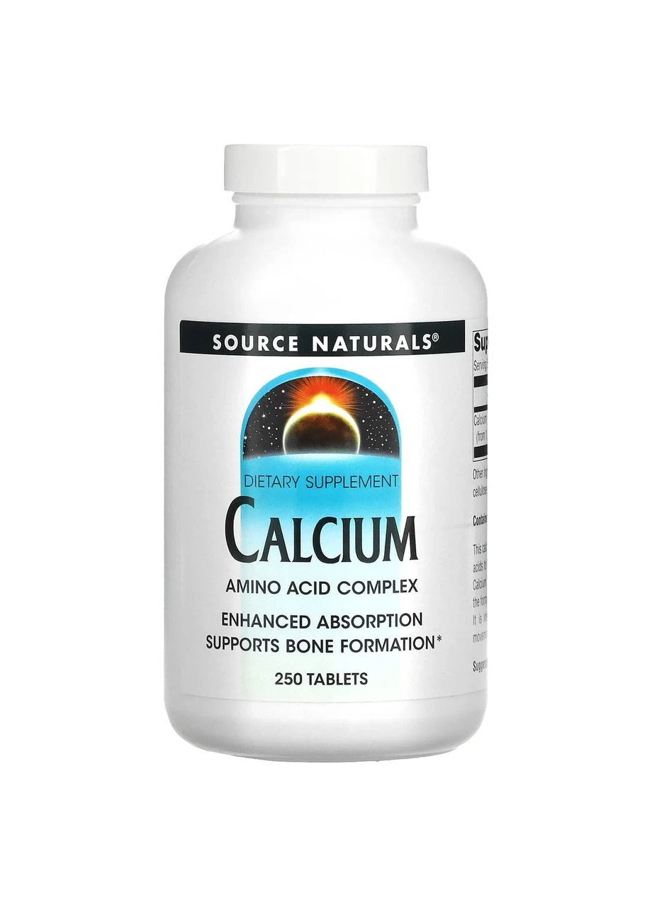 Кальцій Calcium 250 таблеток Source Naturals (361117582)