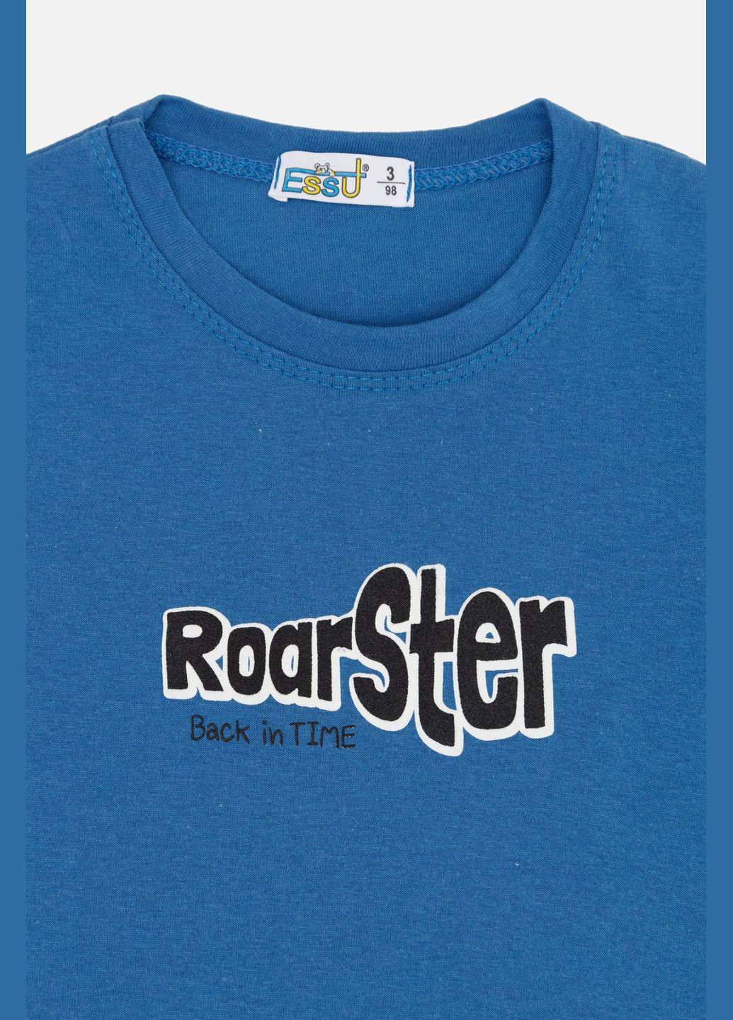 Синя літня футболка з коротким рукавом для хлопчика колір синій цб-00243922 Essu