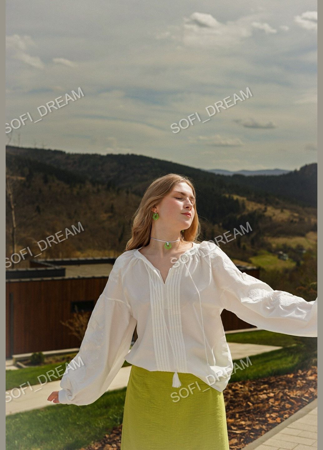 Белая вышиванка белым по белому. хлопок (329854266)