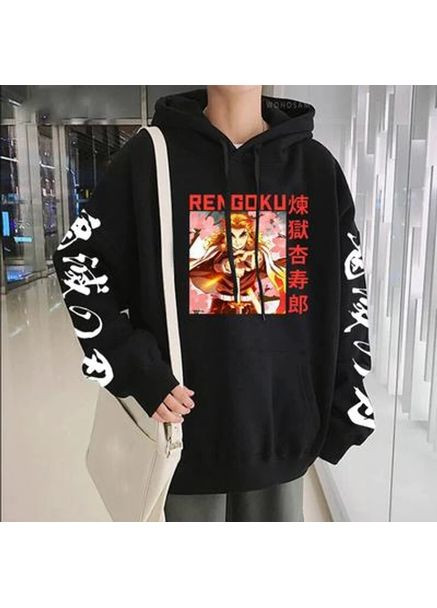 Худі, чорна аніме для підлітка хлопчика 2765868800 розмір см Thrasher (365757421)