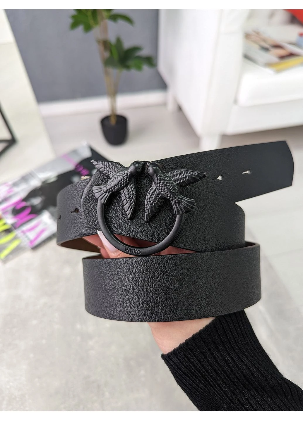 Ремінь жіночий шкіряний No Brand (402747373)