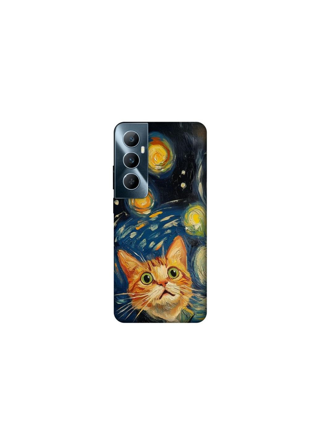 Чехол на Realme C65 4G paint cat Frontalka (351381918)