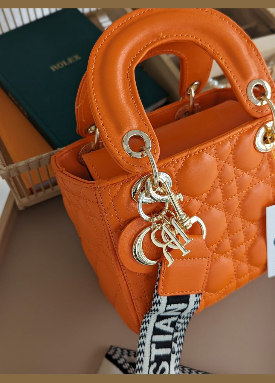 Жіноча сумка міні жовтогарячий із широким ременем ЛЮКС якість No Brand (322464510)