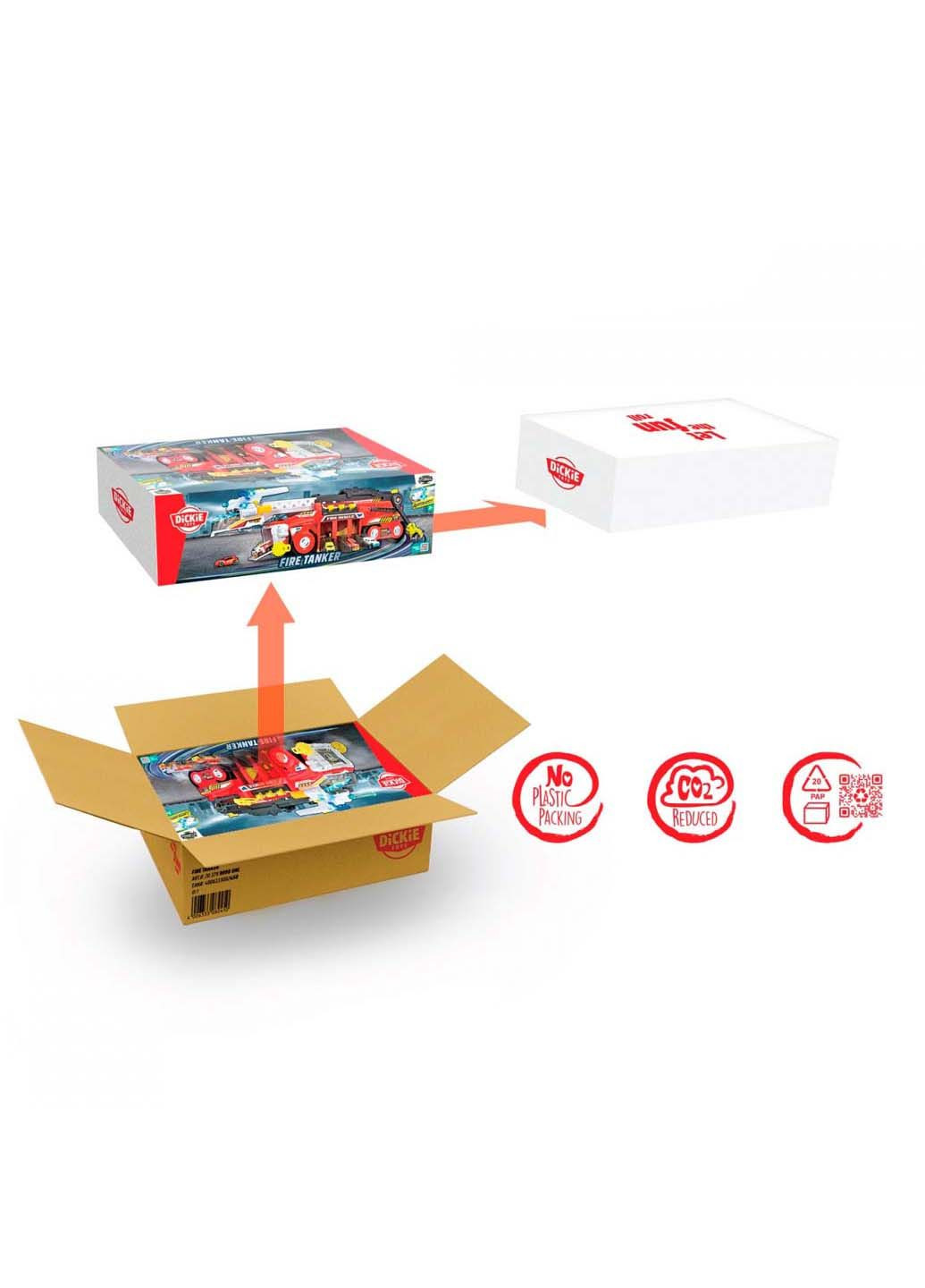 Іграшкова машинка зі світловими та звуковими ефектами Гібрид-рятувальник FireTanker 55 см Dickie toys (278082680)