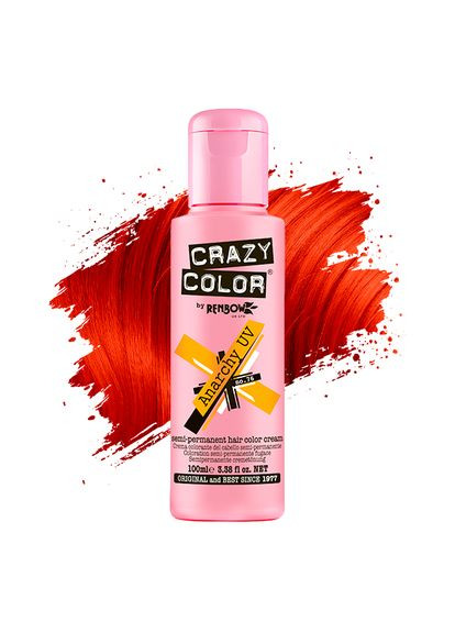 Тинт-краска для волос №76 светящийся ультрафиолет, 100 мл Crazy Color (335264492)