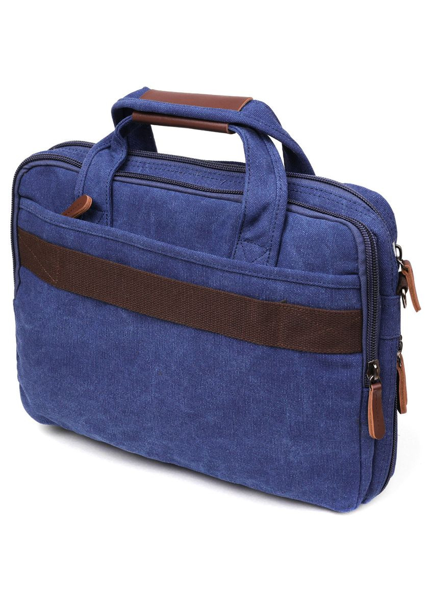 Сумка текстильна для ноутбука на два відділення 20179 Синя Vintage (298568225)