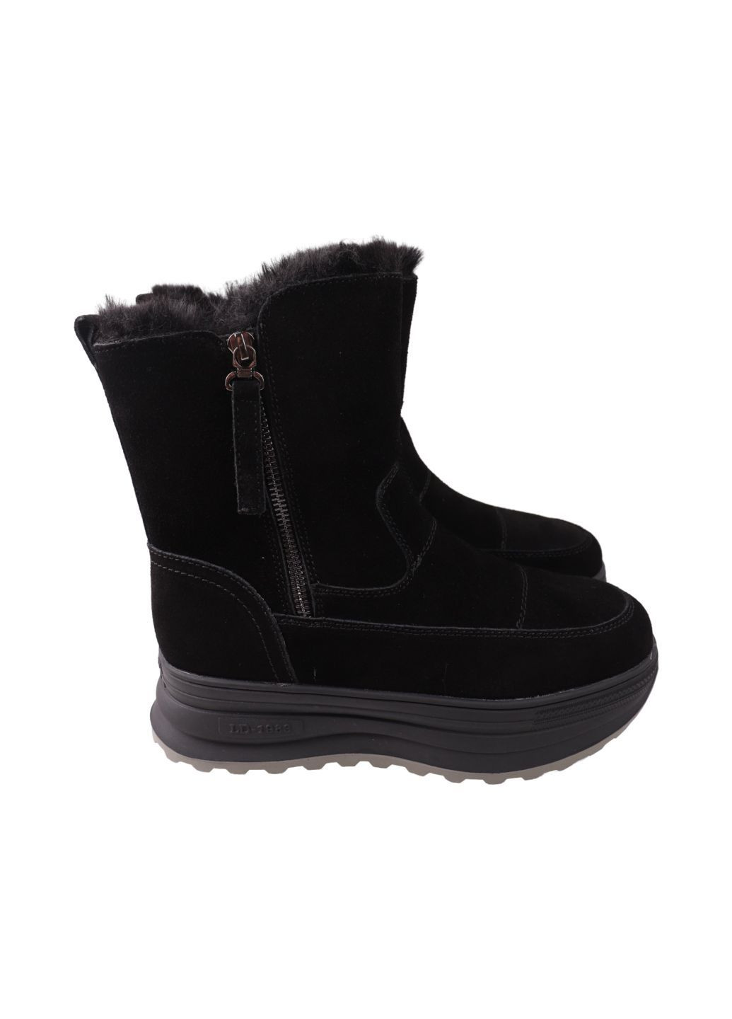 ботинки женские черные натуральная замша Lifexpert