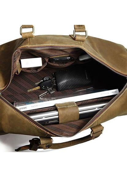 Сумка дорожня 14050 з вінтажній шкіри Коричнева Vintage (329146764)