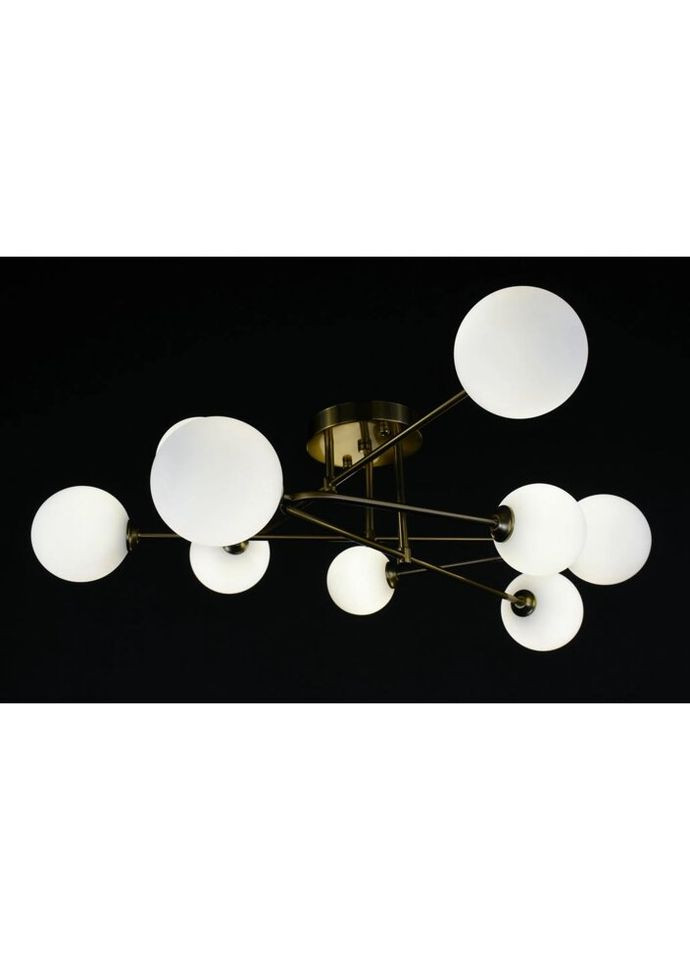 Стельова люстра на 9 лампочок 27926 Латунь 25х90х90 см. Sunnysky (324396563)