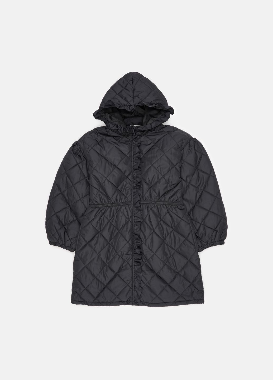 Черное демисезонное Пальто стеганое H&M