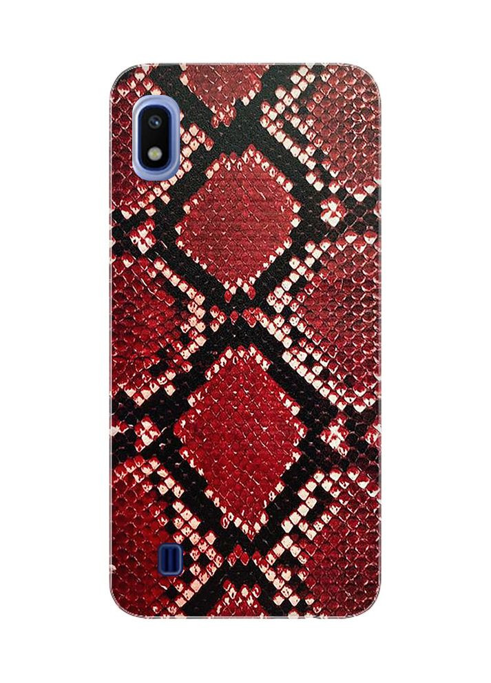 Защитная пленка Кожа питона (красная) на заднюю панель Samsung A10 Creative (360657263)