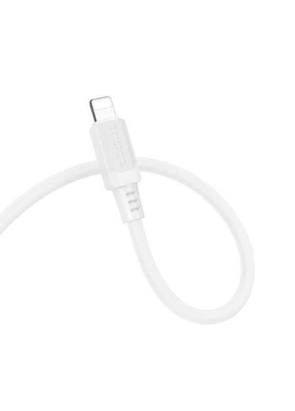 Кабель для зарядки Lightning Type-C для iphone/проволока, шнур тайп си на лайтнинг зарядный кабель для айфона 1м white Borofone (360631732)