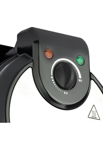 Електровафельниця BT-220 антипригарні пластини терморегулятор конус для ріжків 1200 Вт Чорний BiTEK (370606436)