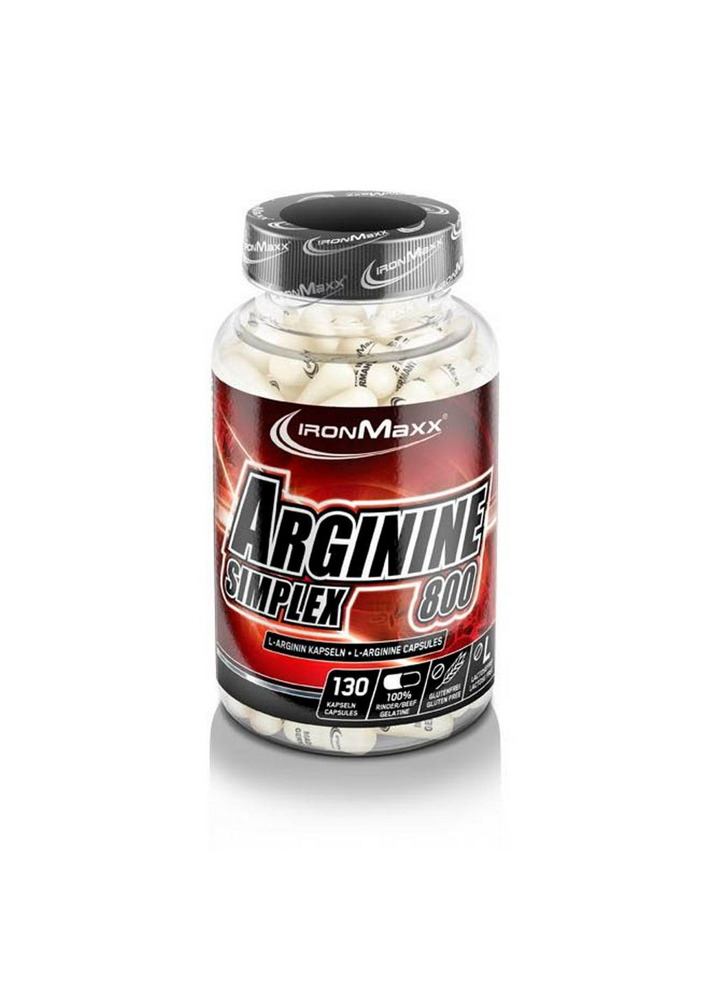 Аминокислота Arginin Simplex 800, 130 капсул Ironmaxx (293342077)
