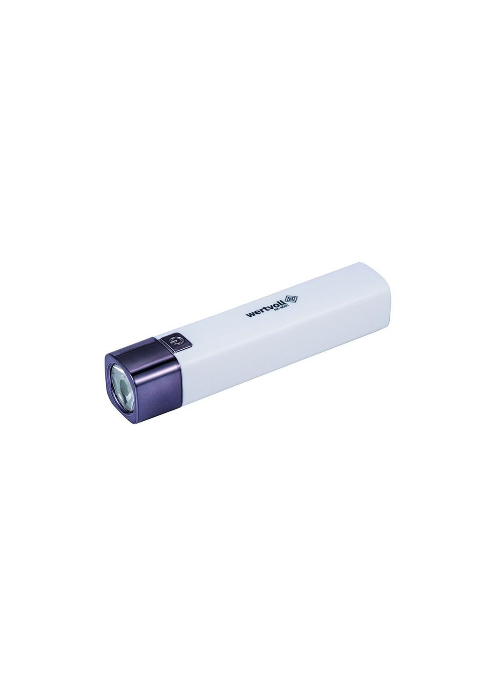 Фонарь GM 3 режима LED Li-ion 1200 mAh/t 7000 K/80 lum powerbank ABS 122х25 мм WHITE (RX-8001) Wertvoll (311558330)