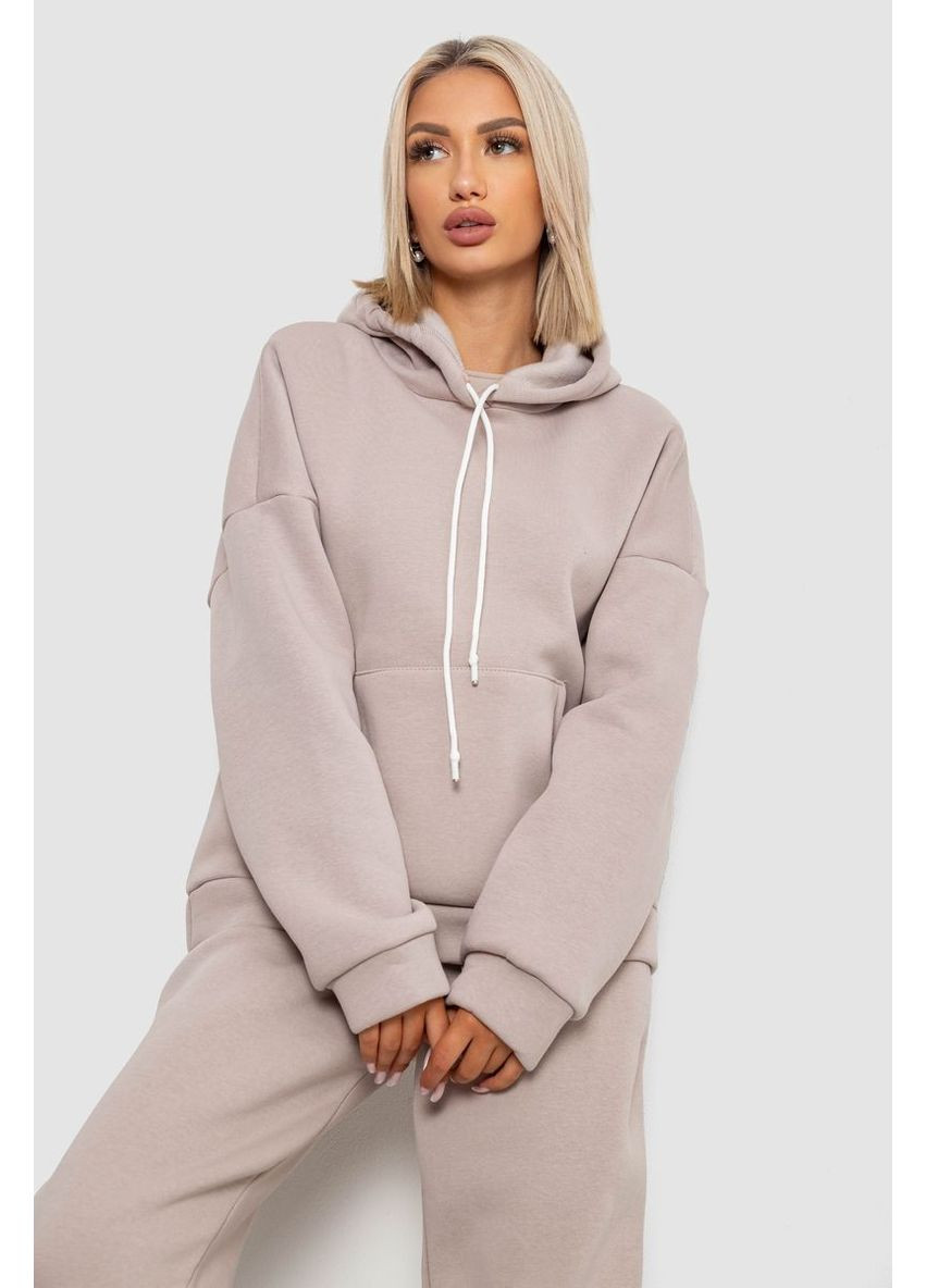 Спортивний костюм жіночий на флісі, колір персиковий, 238R5726 Ager (365593557)