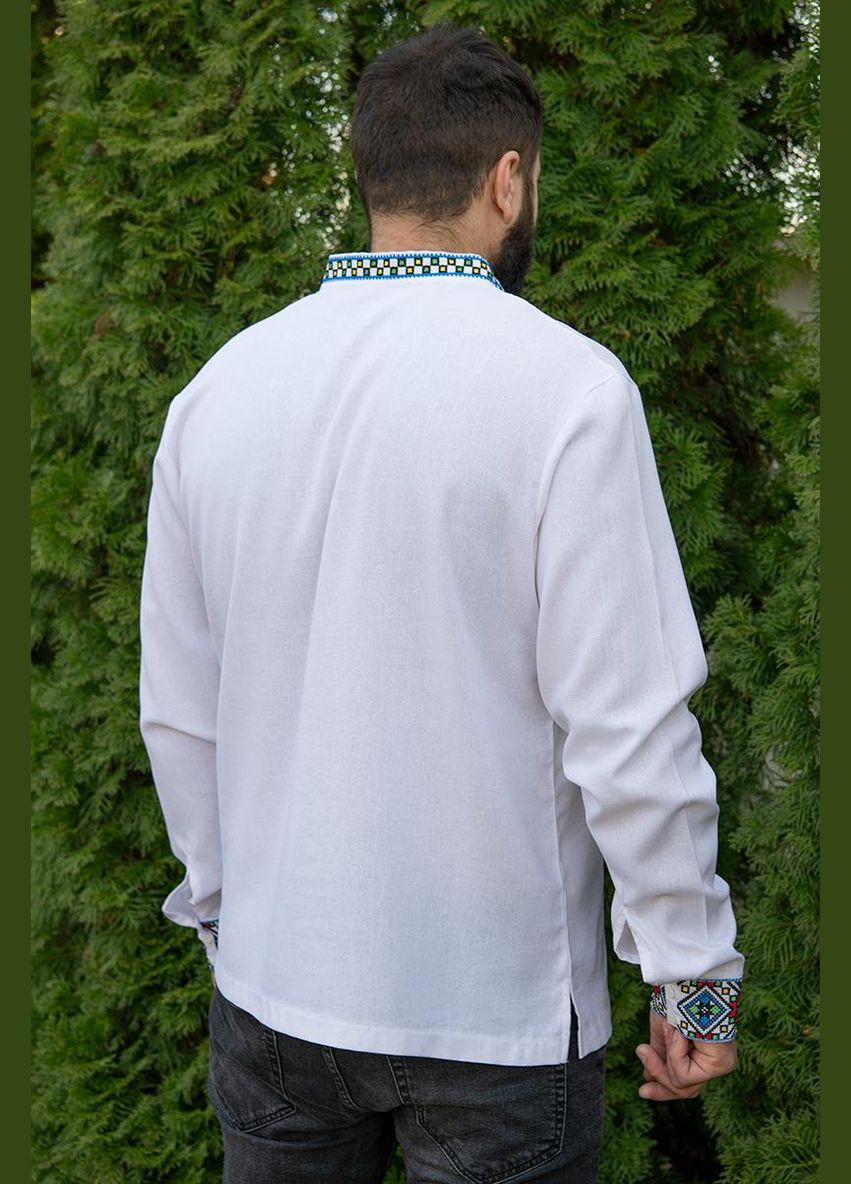 Біла чоловіча вишиванка казкова V&V (300358866)