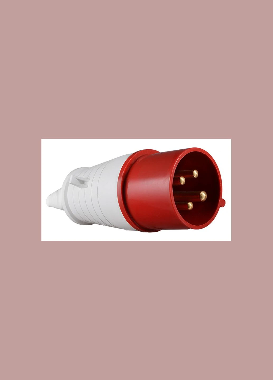 Силовая вилка 3P+PE 32А 400В переносная IP44 красная [A0080010005] ОП (024) АСКО (344535480)
