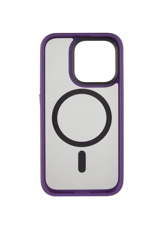 Чохол TPU+PC Metal Buttons з MagSafe для Apple iPhone 15 Pro Max (6.7") Темно-фіолетовий Epik (373255302)