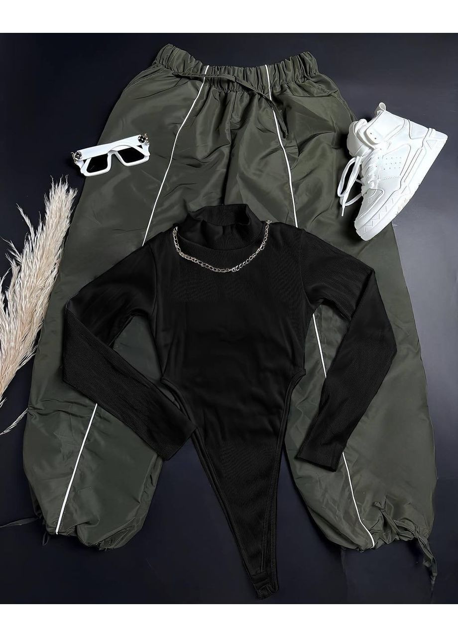 Стильный женский костюм с боди и брюками. Україна (361850184)