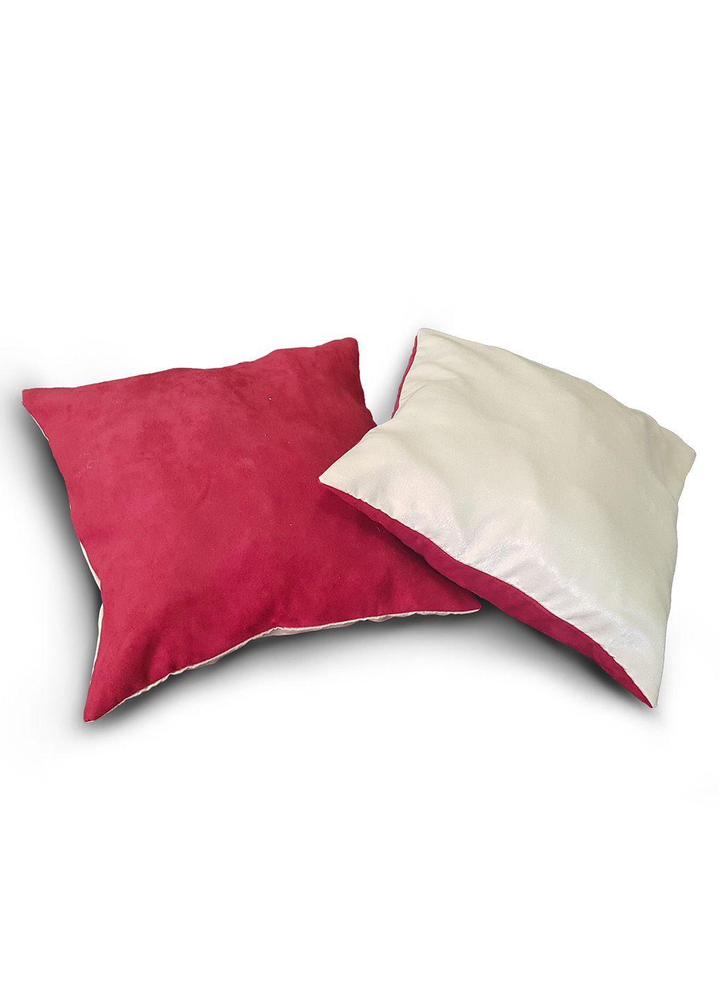 Комплект декоративных подушек 40х40см 2шт красные с молочным (п_0075) Firanka Simple (307061136)