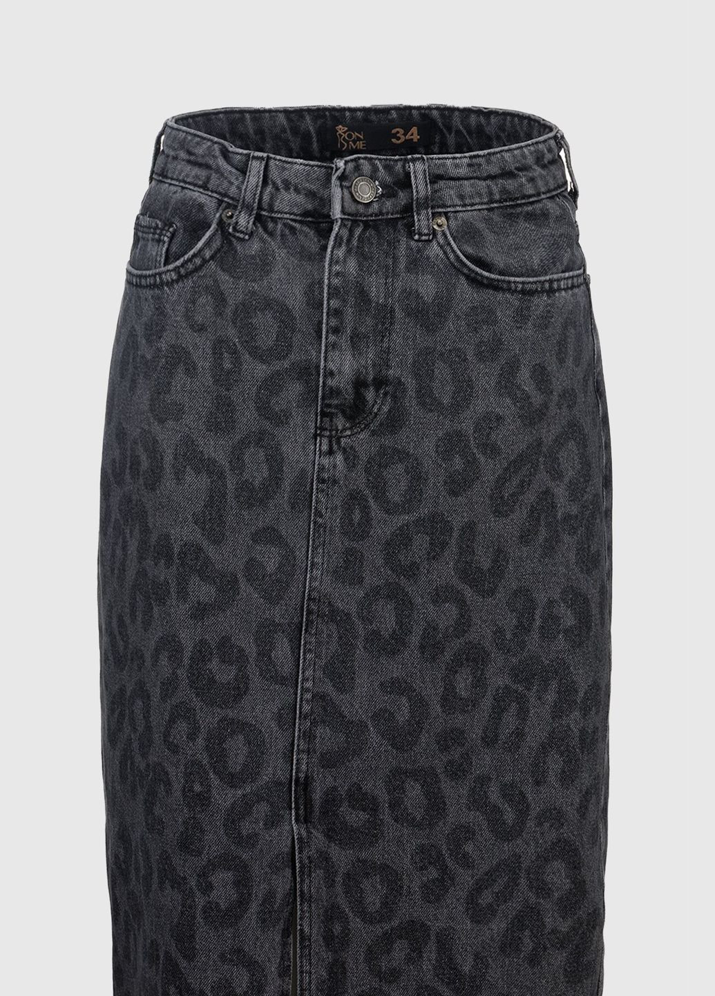 Темно-серая повседневная юбка джинсовая женская 4411-k темно-серый (2000990617897d) shop (2000990617897) Zeo Basic