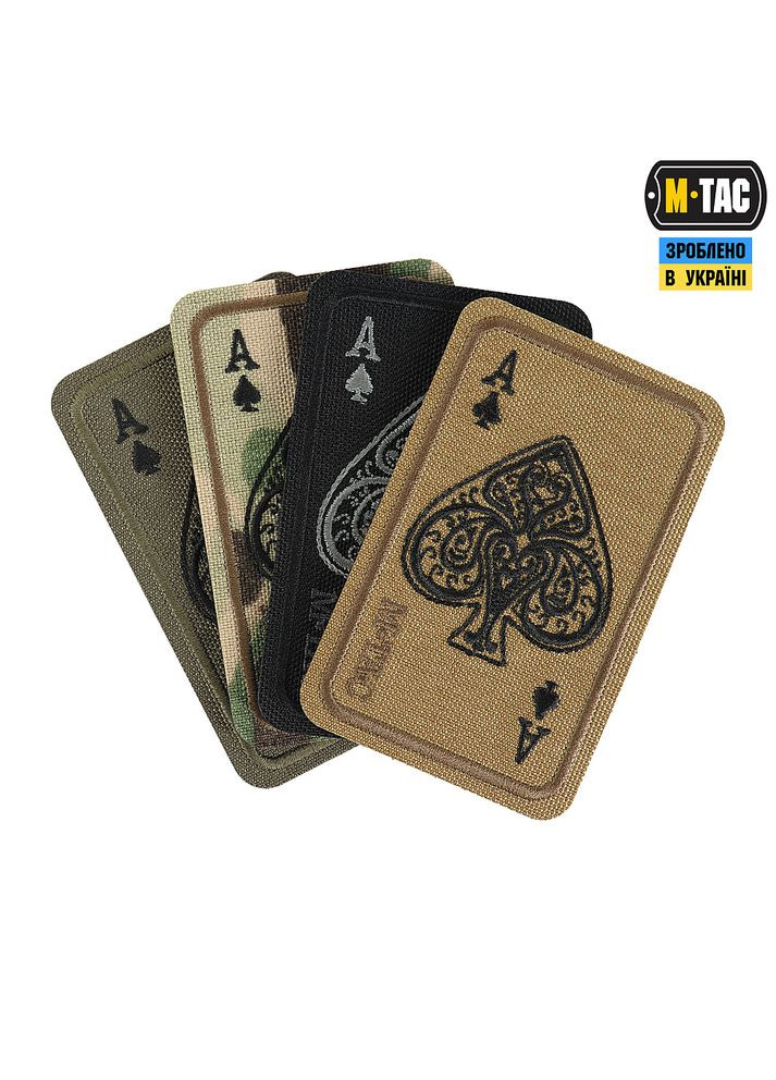 Нашивка Ace of Spades (вишивка) Coyote M-TAC (315047547)