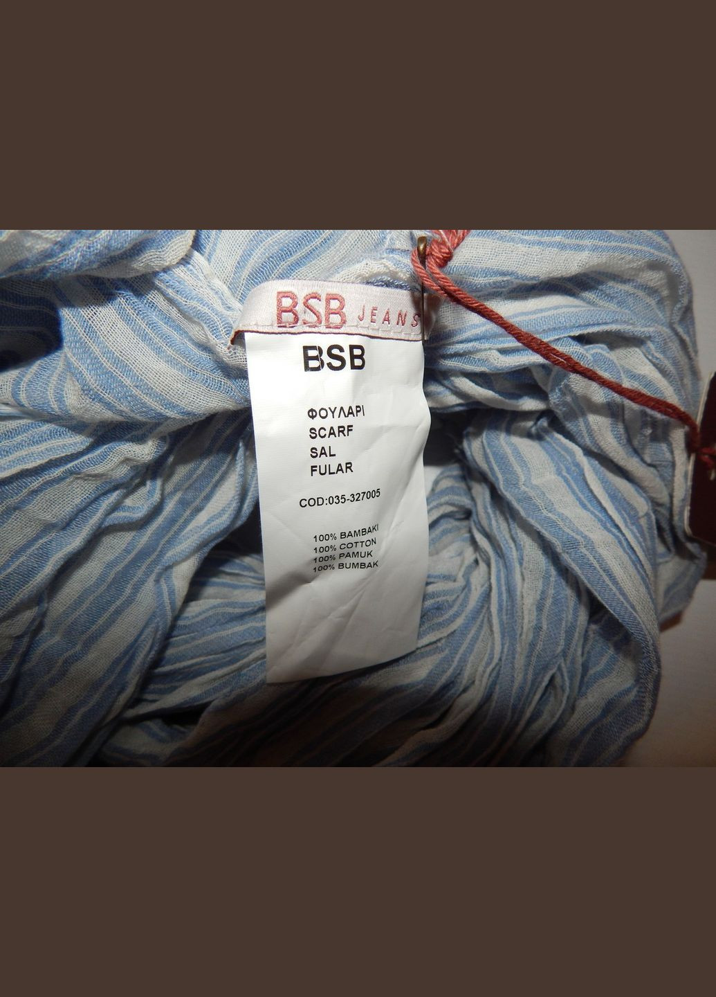 Палантин - шарф фирменный женский легкий BSB JEANS 007ш (только в указанном размере, только 1 шт) No Brand (307173304)