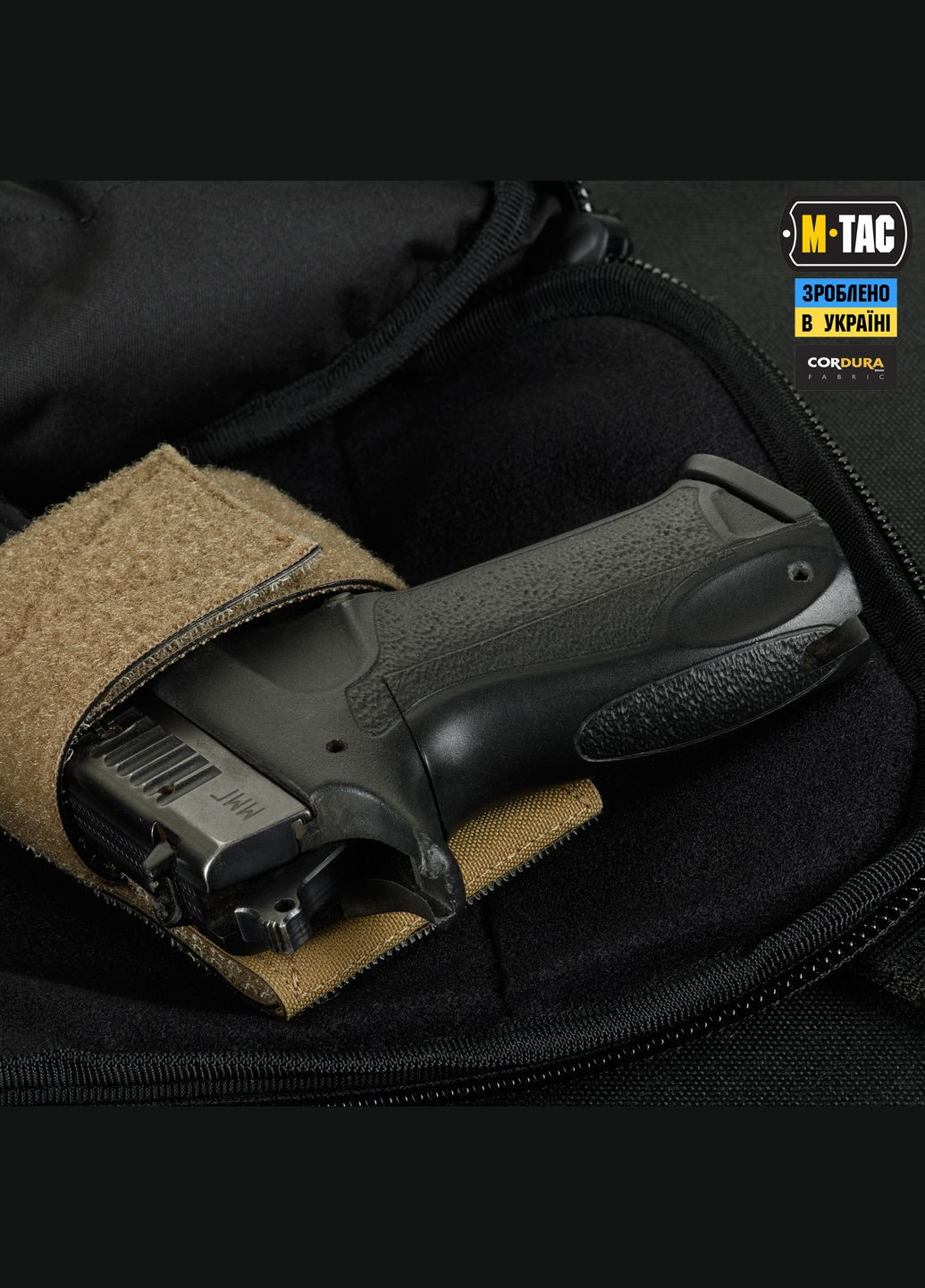 Сумка Sphaera Hex Hardsling Bag Large с липучкой Elite Multicam Black/Black M-TAC (303261461)