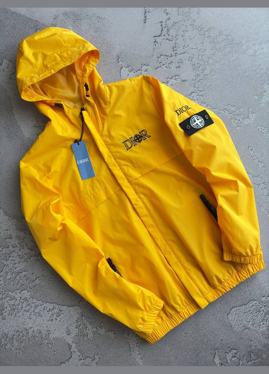 Жовта демісезонна вітровка No Brand