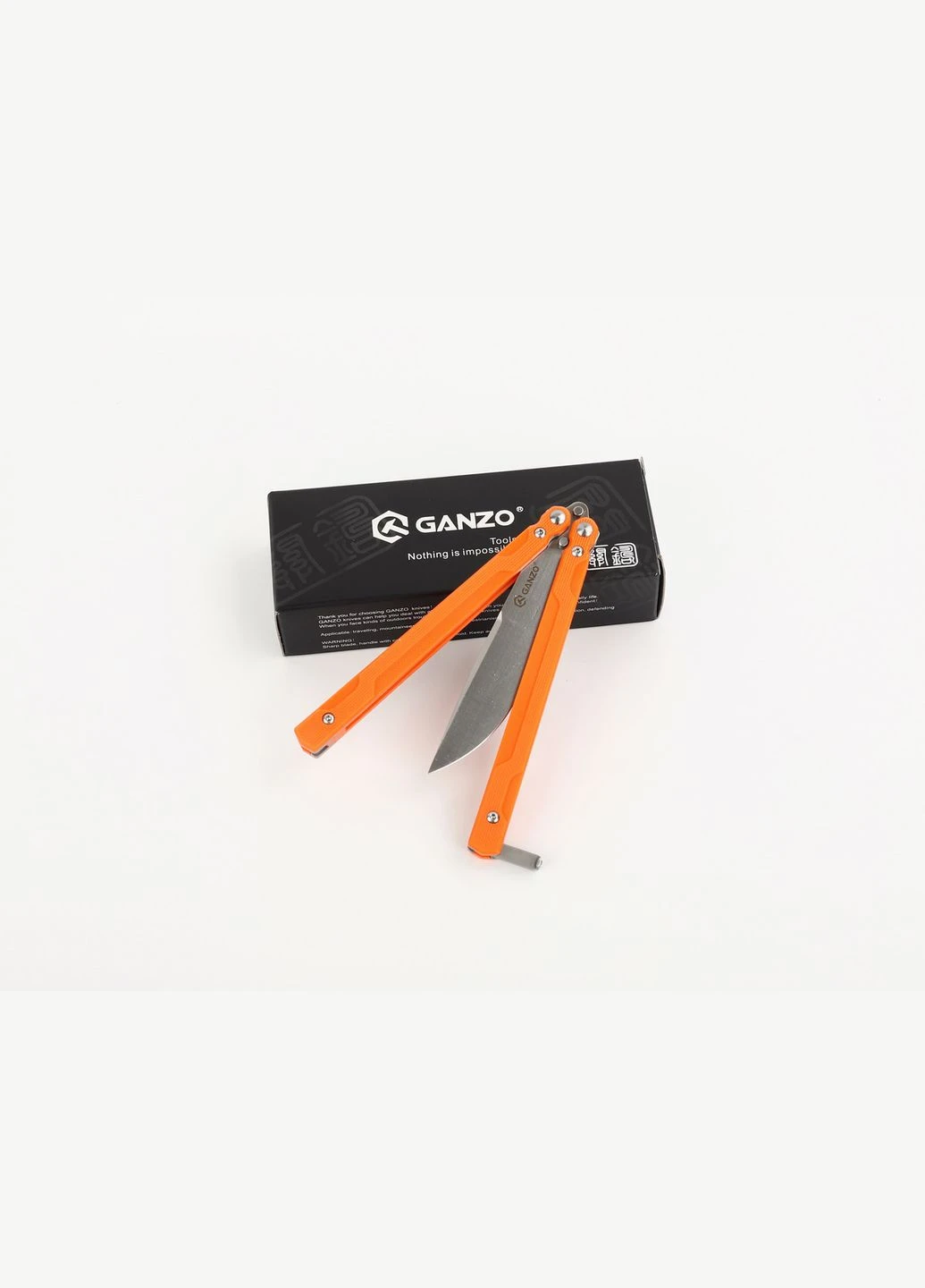 Нiж-метелик (балiсонг) G766-OR (A-016593) Ganzo (319390909)