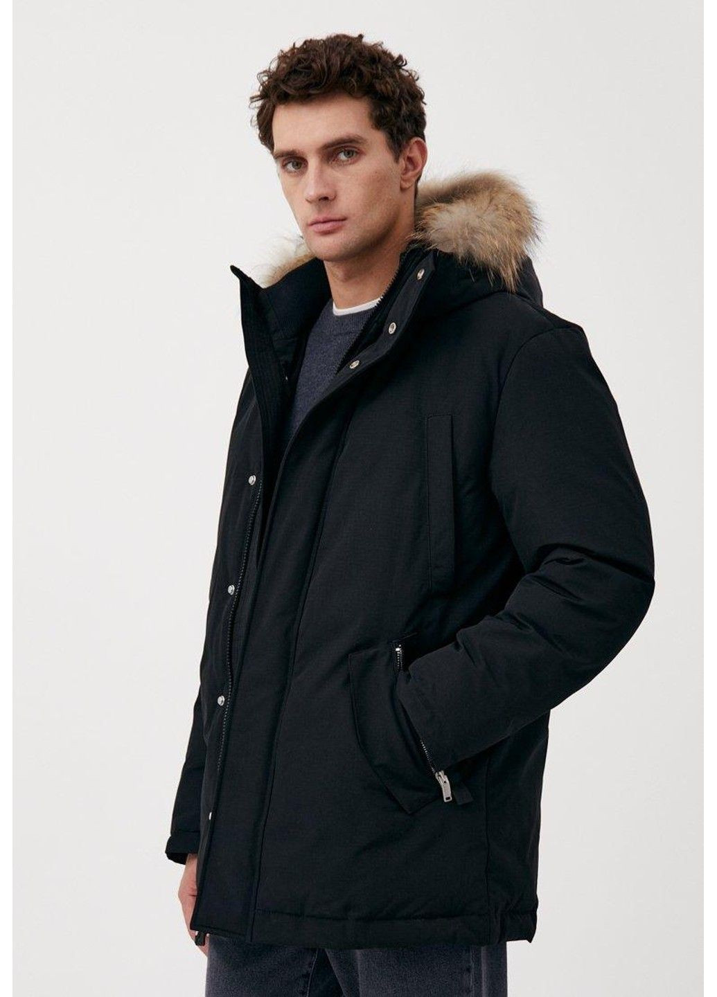 Черный зимний Пуховик Finn Flare